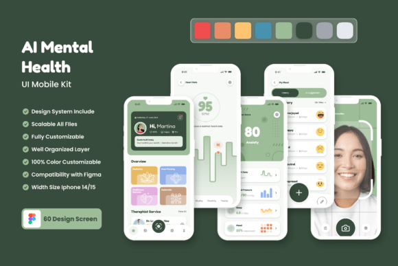 AI Mental Health Application Mobile UI K: Building Better Support Tools