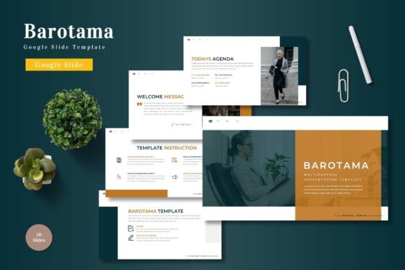 Barotama - Google Slide Template: A Modern Tool for Professional Presentations