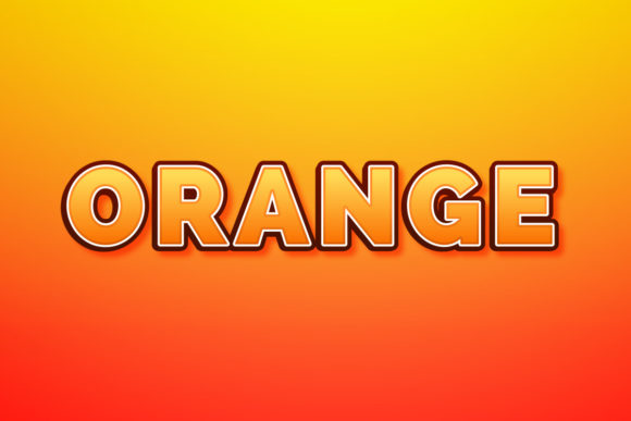 Cartoon Style Orange Text Effect: A Vibrant Way to Elevate Your Designs