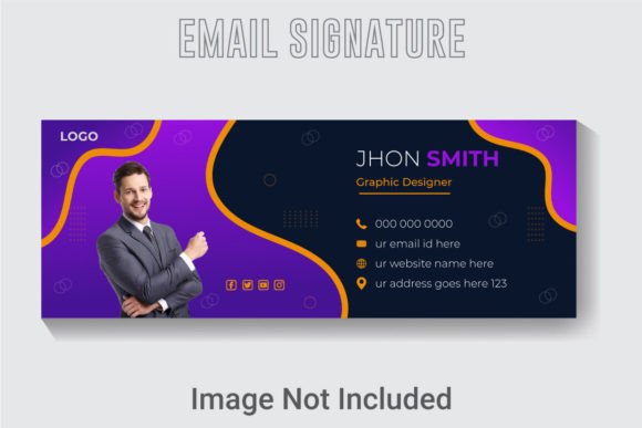 Creative Email Signature Template for Modern Professionals