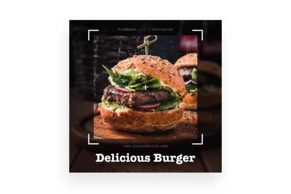 Delicious Burger 3 - Instagram Post