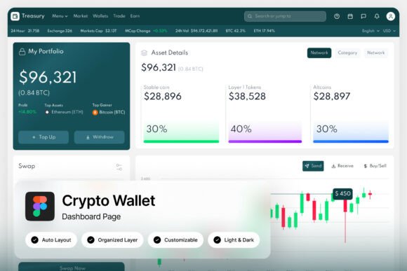 How the Treasury Crypto Wallet Dashboard Streamlines Web3 Interface Design