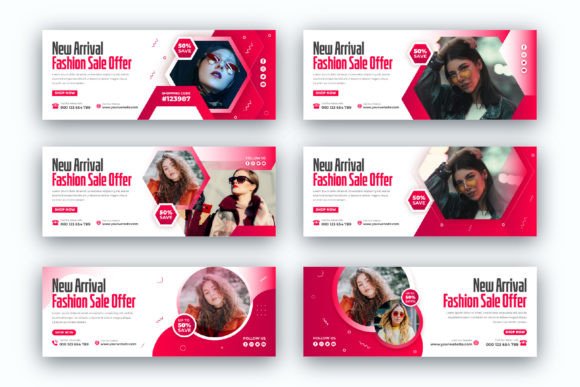 New Arrival Fashion Sale Facebook Cover Design Template