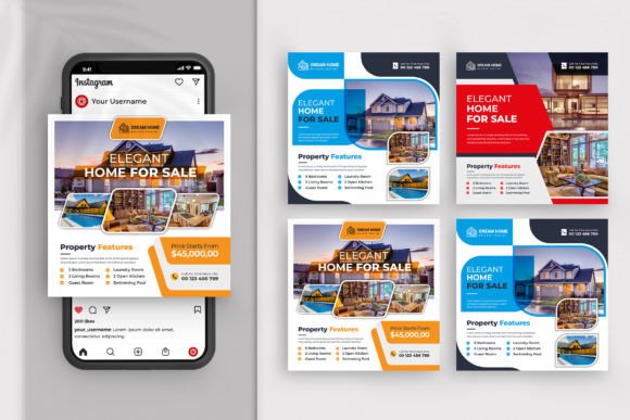 Social Media Post Template Design: Futuristic Minimalism