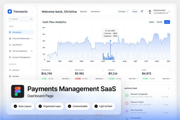 Transacta Payments Dashboard: A Modern Approach to Transaction Monitoring and Financial Data Visualization